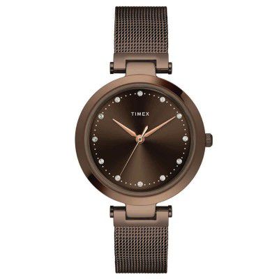 TIMEX Analog Brown Dial Unisex-Adult Watch-TWEL11825
