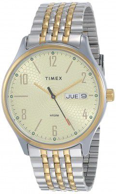 Timex Analog Champagne Dial Mens Watch-TW0TG6508