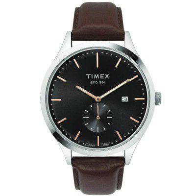 Timex Analog Grey Dial Mens Watch-TW000T315