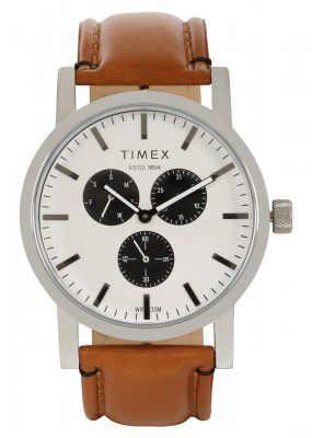 Timex Analog Silver Dial Mens Watch-TWEG16605