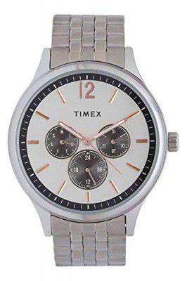 Timex Analog Silver Dial Mens Watch-TWEG18407