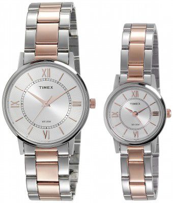 Timex Analog Silver Dial Unisexs Watch-TW00PR213