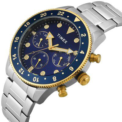 TIMEX Analog Watch for Man with Round Dial & Water Resistant Men's Wrist Watches