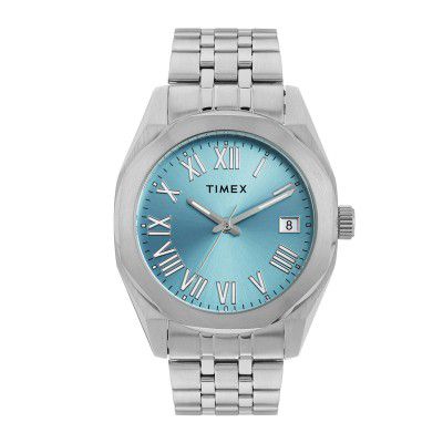 TIMEX Analog Watch for Men Silver Stainless Steel Bracelet