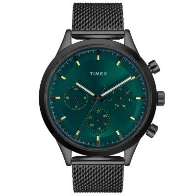 TIMEX Analog Watch for Men with Round Dial & Water Resistant Man's Wrist Watches