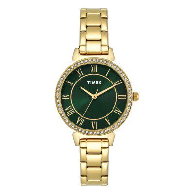 TIMEX Analog Watch for Woman with Round Dial & Water Resistant Women's Wrist Watches