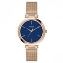 TIMEX Analog Watch for Women with Blue Round Dial & Rose Gold  - TWEL118SMU03...