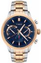 Timex E-Class Surgical Steel Enigma Chronograph Analog Blue Dial Mens Watch-TWEG18604...