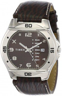 Timex Fashion Analog Brown Dial Mens Watch-EL04