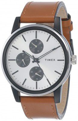 Timex Fusion Multifunction Analog Silver Dial Mens Watch-TWEG18901