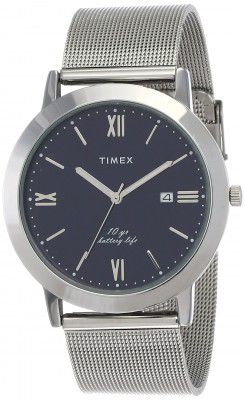 Timex Long Last-Ten Year Battery Life Analog Blue Dial Mens Watch-TWEG17808