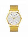 TIMEX Men Stainless Steel Analog Silver Dial Watch-Tw000R454, Band Color-Gold...