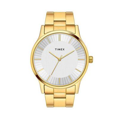 TIMEX Mens 42 mm Silver Dial Stainless Steel Analog Watch - TW0TG8306