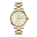 TIMEX Mens 44 mm Beige Dial Stainless Steel Analog Watch - TWEG19906...