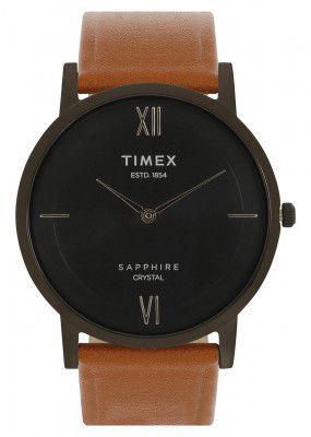 Timex Sapphire Crystal Analog Black Dial Mens Watch-TWEG17408