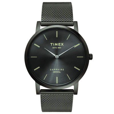 Timex Slim Sapphire Crystal Analog Grey Dial Mens Watch-TWEG17413