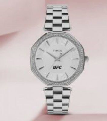 TIMEX UFC Octagonal 36mm Silver Dial Analog Watch  - For Women TW2V83200X6
