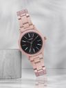 Timex Women Black Brass Dial & Rose Gold Toned Analogue Watch TWTL87SMU07...