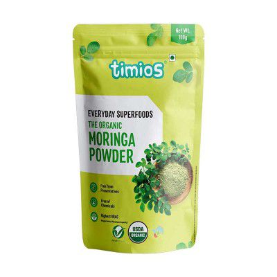 Timios Organic Moringa Leaves Podwer,200gm (Pack of 2)