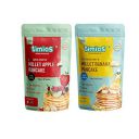 Timios Organic No Maida Millet Pancake Mix-Apple& Banana Combo(Pack of 2) |Made with Whole Grains, Jaggery and Sprouted Nutrition| Instant and Healthy Breakfast,300gm...