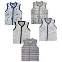 Tinchuk Nammababy Unisex Cotton Front Open Sleeveless Regular Fit Vest/Jhabla For Baby -Set Of 6...