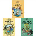 Tintin The Secret Of The Unicorn+The Seven Crystal Balls (Tintin)+The Calculus Affair (Tintin)(set of 3 books) ...