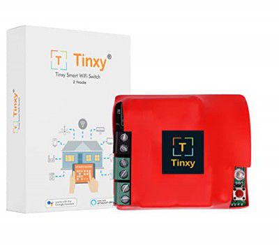 Tinxy 2 Node Smart Switch Retrofit Smart Switch for Home Automation, Works with existing switches. Compatible with Alexa and Google Home