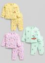 TINY BINY Baby Boys & Baby Girls Casual Top Pyjama  (Mango, Sea Green, Light Pink)...