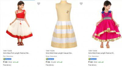 Tiny Toon Kids Dresses Starts ₹188