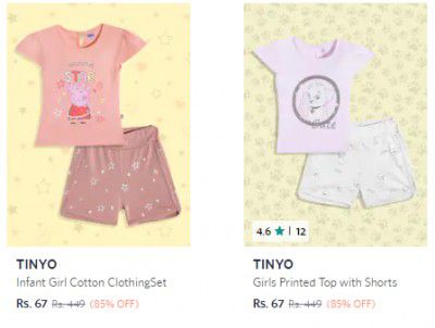 TINYO Kids Cothing Starts ₹67