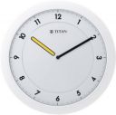 Titan Analog 28 cm X 28 cm Wall Clock (White, With Glass, Standard)...