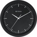 Titan Analog 30 cm X 30 cm Wall Clock  (Black, With Glass, Standard)...
