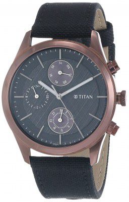 Titan Analog Black Dial Mens Watch-1805QP01