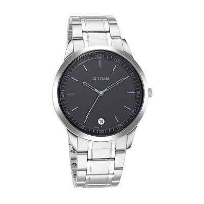 Titan Analog Black Dial Mens Watch-1806SM02
