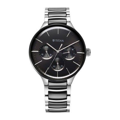 Titan Analog Black Dial Mens Watch-90148KD01