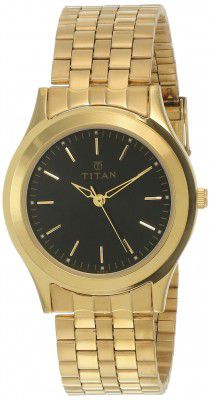 Titan Analog Black Dial Mens Watch-NL1648YM03/NP1648YM03