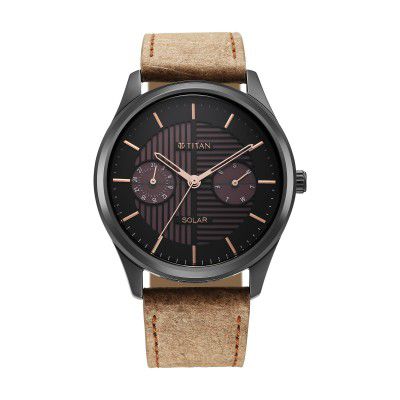 Titan Analog Black Dial Mens Watch-1805QL02