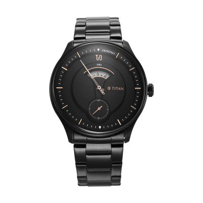Titan Analog Black Dial Mens Watch-1890NM01