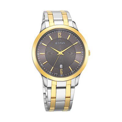 Titan Analog Brown Dial Mens Watch-1825BM01