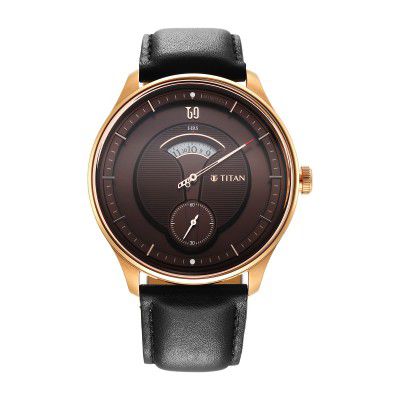 Titan Analog Brown Dial Mens Watch-1890WL01