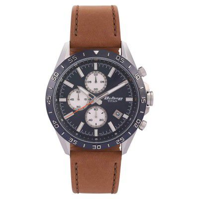 Titan Analog-Digital Blue Dial Mens Watch-90106KL01/NP90106KL01