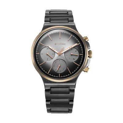 Titan Analog Gray Dial Mens Watch-1883KM01
