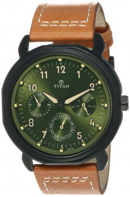 Titan Analog Green Dial Mens Watch-NL1753NL01