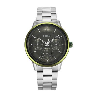 Titan Analog Green Dial Mens Watch-90133KM01