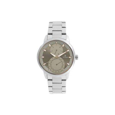 Titan Analog Grey Dial Mens Watch-NL1756SM01/NP1756SM01