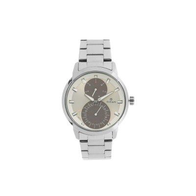 Titan Analog Grey Dial Mens Watch-1756QM01/NP1756QM01