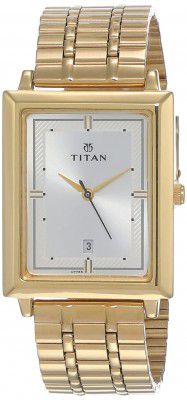 Titan Analog Off-White Dial Mens Watch-NL1715YM01