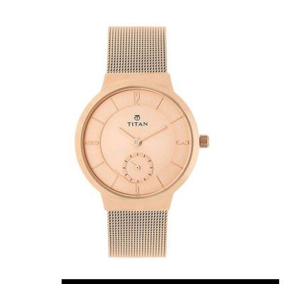 Titan Analog Rose Gold Dial Women's Watch NM95033WM01/NN95033WM01/NP95033WM01