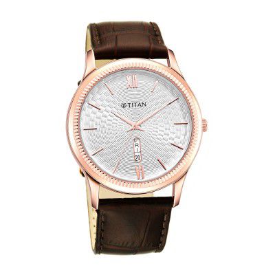 Titan Analog Silver Dial Mens Watch-1824WL02