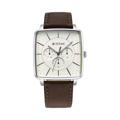 Titan Analog Silver Dial Mens Watch-90147SL01